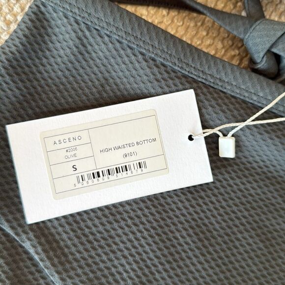 NWT Asceno Deia Set High Waisted Bikini and Bikini Top Small - Picture 7 of 9